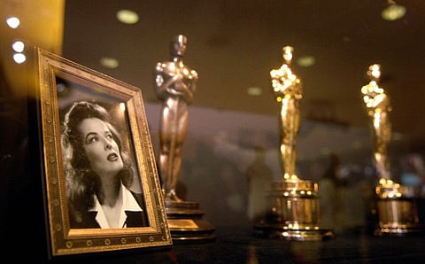 FILE PHOTO: Oscars previously presented to actress Katharine Hepburn
