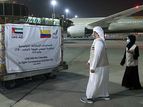Emirates sends a third medical aid plane to Colombia to support its efforts to combat "Covid-19"