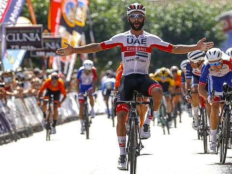 Fernando Gaviria, who recovered from a bout of coronavirus earlier, Fernando Gaviria, who recovered from coronavirus, scored a 14th major win of the 2020 season for UAE Team Emirates while winning Stage 2 of the Vuelta a Burgos in Spain on Wednesday.