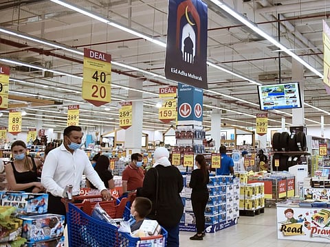 Dubai residents indulge in holiday shopping at Deira City Centre.