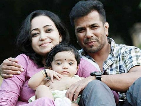 Popular Kerala violinist Balabhaskar and his wife Lakshmi with their daughter Tejaswini Bala. The CBI has started a probe into the death of the violinist and his daughter in a car accident in 2018.