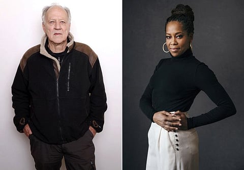 Actor-director Werner Herzog and actress-director Regina King.