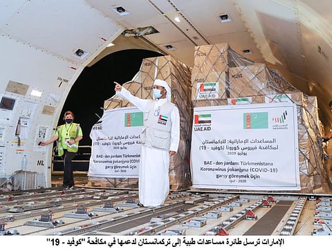 The 60 tonnes of medical supplies is part of 90 tonnes allocated to Turkmenistan to assist approximately 90,000 medical professionals there.