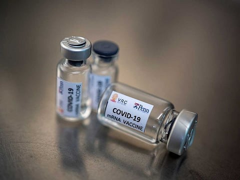 Phials of an mRNA type vaccine candidate for COVID-19 at Chulalongkorn University in Bangkok, Thailand (File)