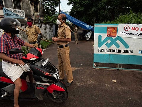 Kerala police are rounding up anti-social elements.