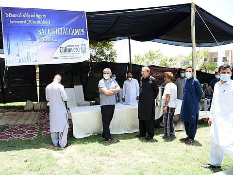 Instead of using the designated areas to sacrifice animals during Eid Al Adha, residents of Karachi disregarded directives of the Sindh government by carrying out the ritual wherever they wished.