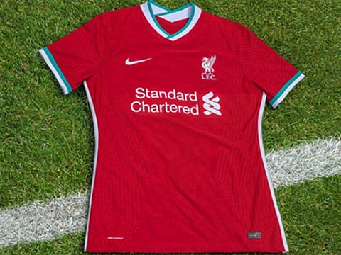 The new Liverpool kit is available in the UAE