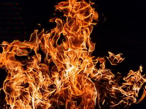 Quick action from a driver helped evacuate 35 Saudi tourists from a burning bus.