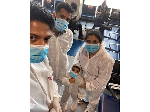 Parameswaran Azhakath travelled with his elder brother Ravisankar Azhakath, sister-in-law Tara Sankar and niece Ayana Ravisankar on flight IX1344 to India