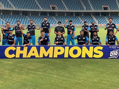 ECB Blues team stamped their class by winning the inaugural Emirates D10 tournament on Friday evening.