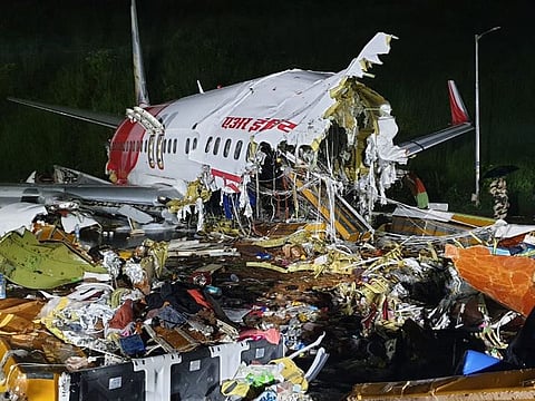The impact was so brutal that the nose of the Boeing 737 finished about 20 metres from the back half of the jet.
