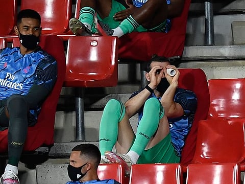 Gareth Bale has been entertaining himself on the Real Madrid rather than the pitch.