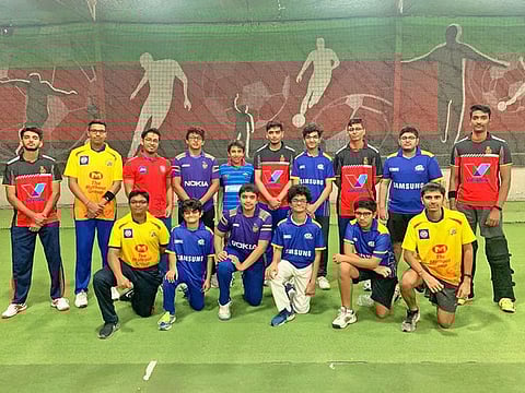 G-Force Academy trainees turned out in IPL colours for a training session on Saturday.