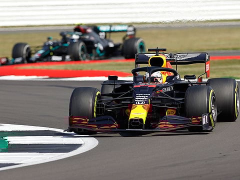 Max Verstappen held off Lewis Hamilton and Valtteri Bottas to win at Silverstone for the 70th Anniversary Grand Prix