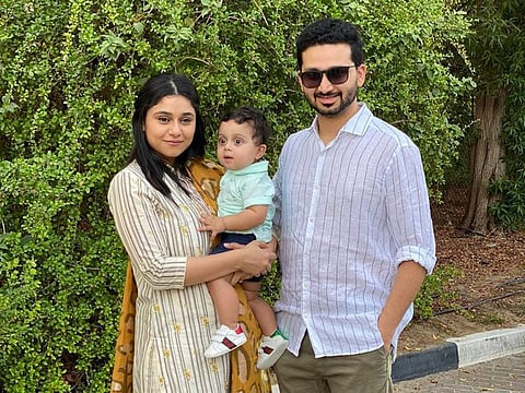 Shahed Abdul Rehman with his family.