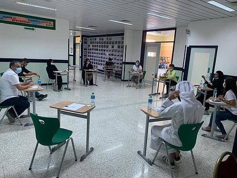 The alumni meeting in progress.