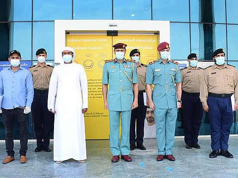 A brave Emirati man honoured by police in Sharjah for helping to arrest a culprit.