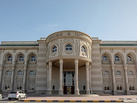 The new Sharjah Public Library building at the Cultural Palace Square.