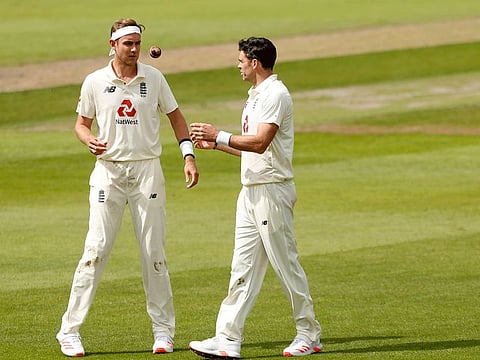 Stuart Broad (left) hopes he and James Anderson can play a key part in a busy Test season for England through till 2022.