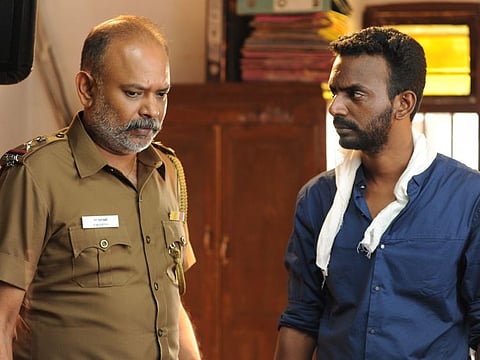 Venkat Prabhu and director SG Charles on the set of the movie.
