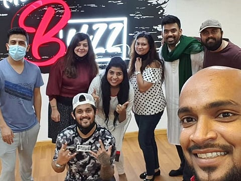 Members of The Buzz Dance Studio in Dubai, who are putting up the show.