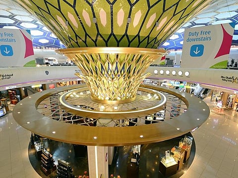 The departure lounge at Abu Dhabi International Airport.