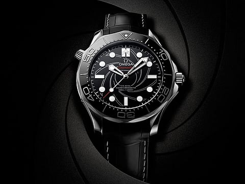 007 fans eagerly awaiting the premiere of No Time to Die in November will not have to wait that long to get their hands on a platinum-gold version of the Seamaster Diver 300M James Bond watch.