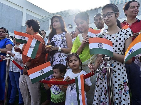 The Indian community at the Consulate General of India in Dubai last year to celebrate Independence Day.