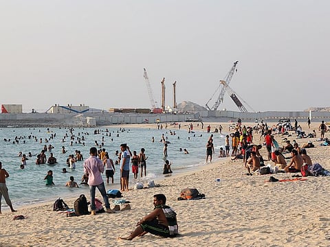 Dubai residents at the Umm Suqeim park and beach Photo Clint Egbert/Gulf News