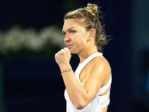 Simona Halep eased into the Prague semi-finals