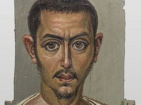 Funerary Portrait of a Man with a Cup (225–50 CE).