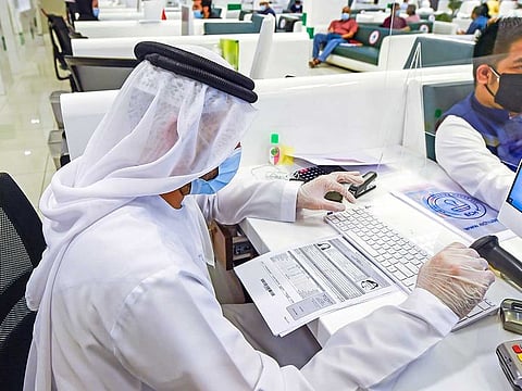 Visitors at Amer Al Twar Centre.