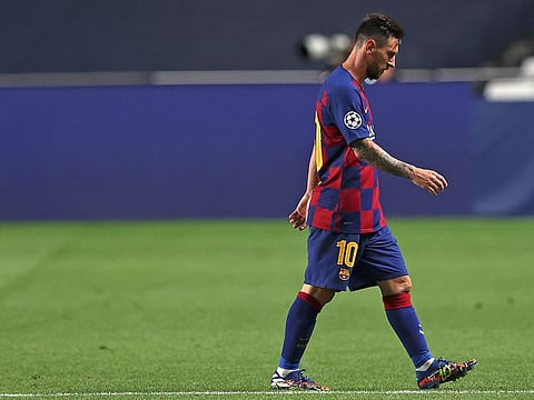 Lionel Messi is heading for the Barcelona exit after Bayern humiliation.