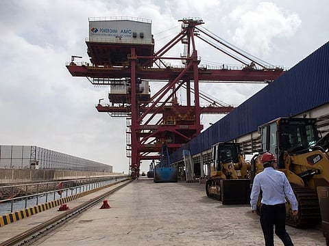 The Port Qasim in Sindh Province... With its coastline, Pakistan should be more advantageously positioned in the maritime industry. A shift in policy could bring about that change.