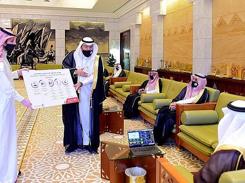A sophisticated new ambulance system designed to improve response times is highlighted in the office of Riyadh Governor Prince Faisal bin Bandr bin Abdulaziz.