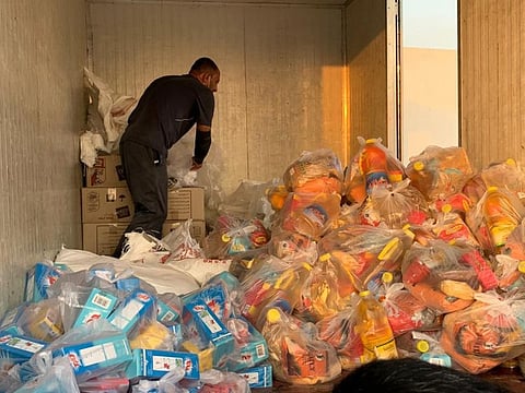 According to Pakistan Association Dubai, PAD distributed more than 100 food packs containing several kilos of rice, flour, pulses and other basic commodities to the Ajman market fire victims.