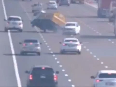 Abu Dhabi Police highlighted the dangers of sudden swerving without indicators in a video released on social media.