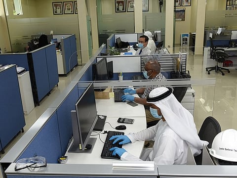 Dubai Customs officials at work.