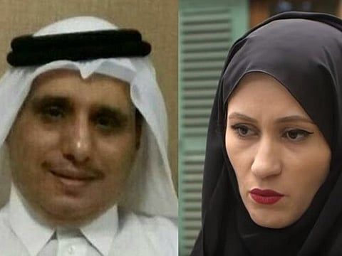 Sheikh Talal Al Thani and wife Asma Arian.