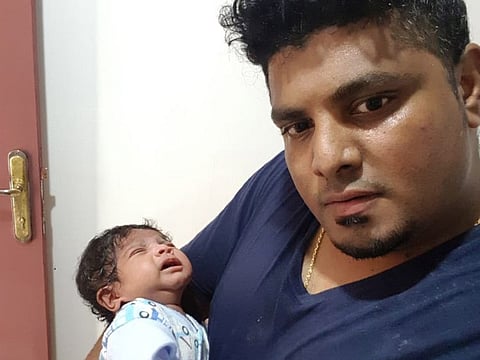 Xavier Raja Velanganni with daughter Angelin