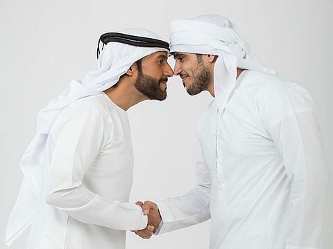 Age-old traditions of greetings such as handshakes, giving someone a peck on the cheek or a friendly hug may be a thing of the past. Picture for illustrative purposes only.
