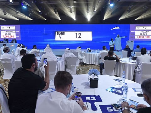Special plate number V-12 was auctioned for Dh7m in Dubai on Saturday, August 22.