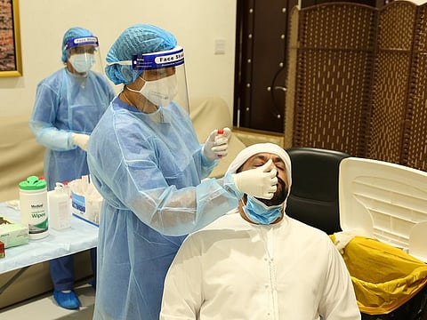 A coronavirus screening centre in Fujairah (File photo)