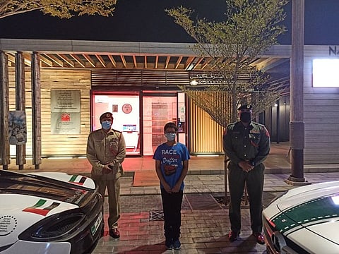 Dubai Police fulfills student's dream of riding their supercars