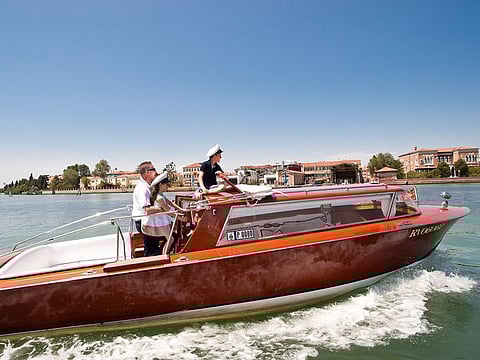 Guests at the Cipriani Hotel in Venice