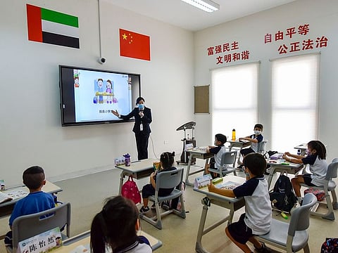 The Chinese curriculum was officially implemented in the UAE, with the opening of the first Chinese school in Dubai, in September 2020. File photo used for illustrative purposes only.