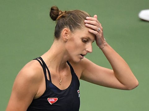 Karolina Pliskova lost to Caroline Garcia at the US Open on Wednesday.