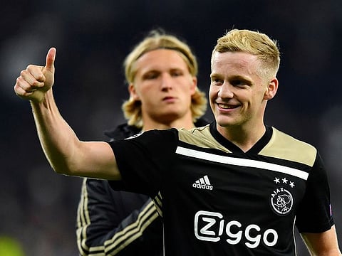 Manchester United's new signing Donny van de Beek