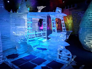 Inside the 'Frost Magical Ice of Siam' park outside Pattaya