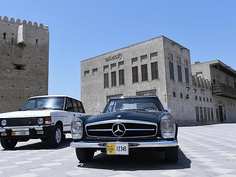 Dubai’s Roads and Transport Authority has introduced new design for the license plates of classic vehicles.